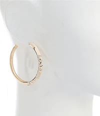 Anna & Ava Stone Hoop Earrings