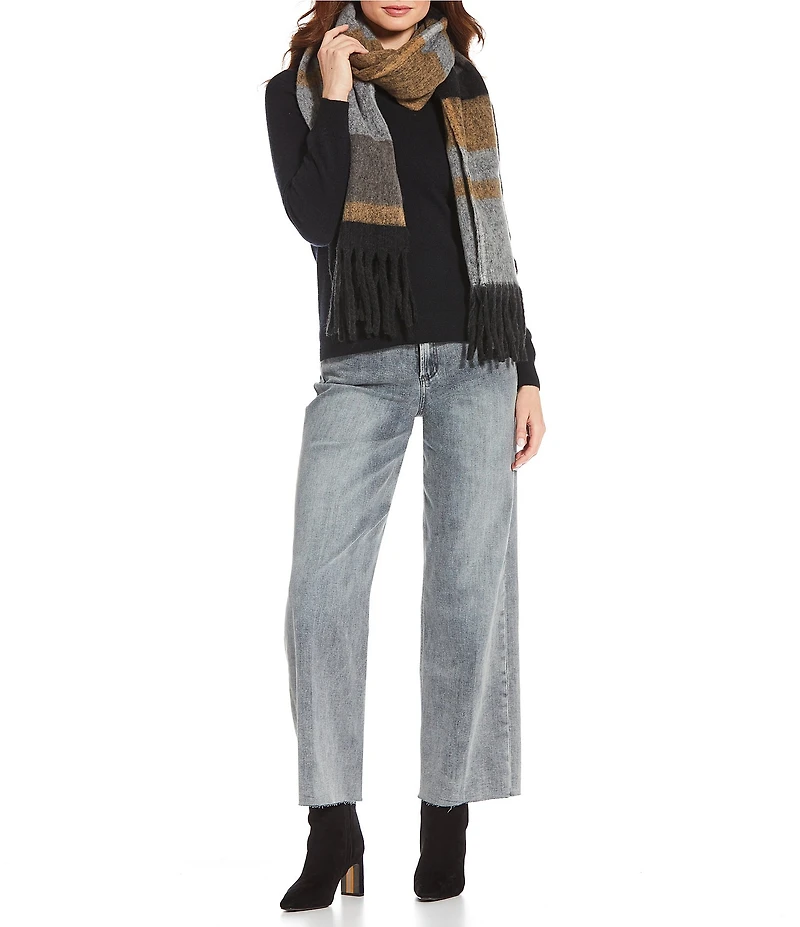 Anna & Ava Stripe Cozy Oblong Scarf