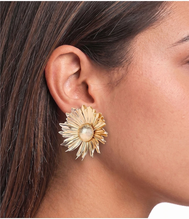 Anna & Ava Sunflower Stud Earrings