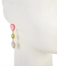 Anna & Ava Teardrop Mismatched Linear Earrings