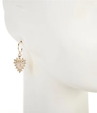 Anna & Ava Textured Heart Hoop Earrings