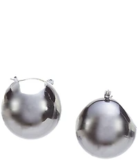 Anna & Ava Thick Ball Hoop Earrings