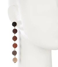 Anna & Ava Thread Wrapped Ball Linear Earrings