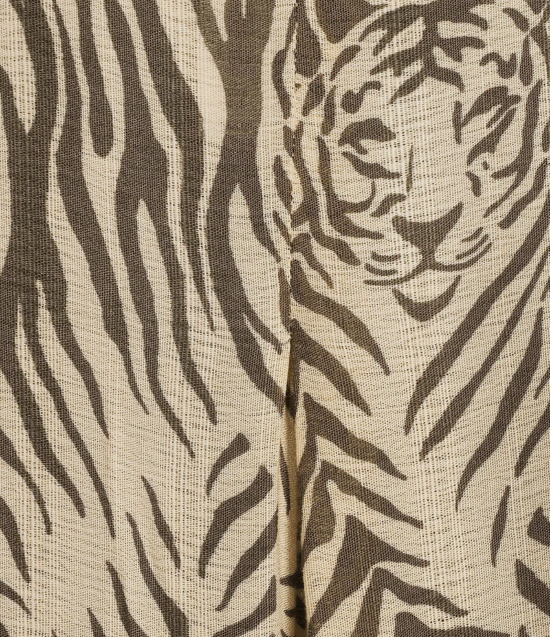 Anna & Ava Tiger Print Cropped Kimono