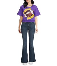 Anna & Ava Touch Down Football Patch Top