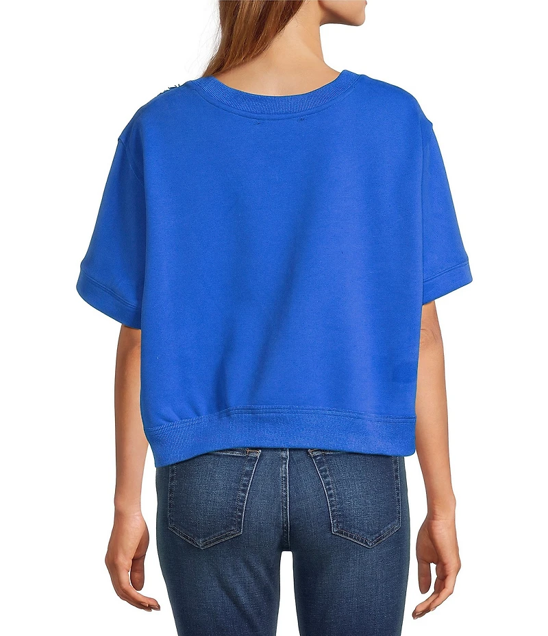 Anna & Ava Touch Down Football Patch Top