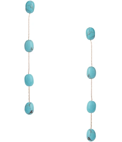 Anna & Ava Turquoise Stone Linear Earrings