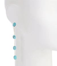 Anna & Ava Turquoise Stone Linear Earrings