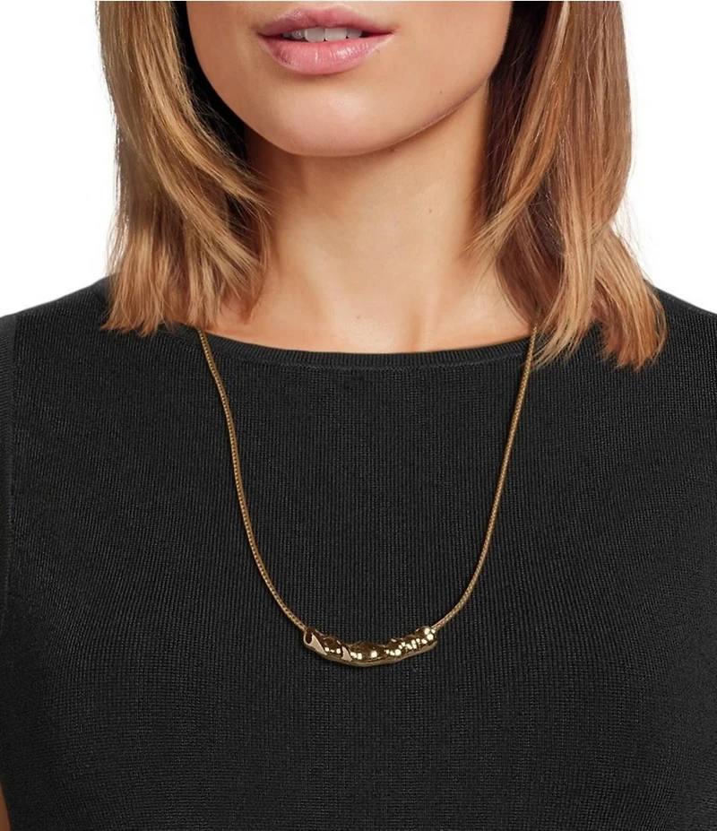 Anna & Ava Twisted Bar Cord Statement Necklace