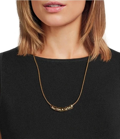 Anna & Ava Twisted Bar Cord Statement Necklace