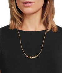 Anna & Ava Twisted Bar Cord Statement Necklace