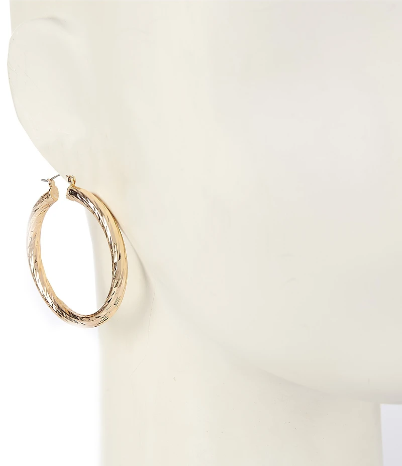 Anna & Ava Twisted Hoop Earrings