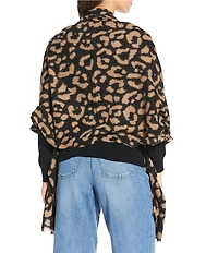 Anna & Ava Two Tone Leopard Scarf Wrap