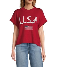 Anna & Ava U.S.A Americana Knit Topper