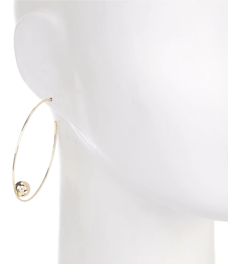 Anna & Ava Waterproof Ball Hoop Earrings