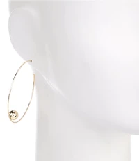 Anna & Ava Waterproof Ball Hoop Earrings