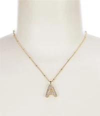 Anna & Ava Waterproof Bubble Initial Letter Short Pendant Necklace