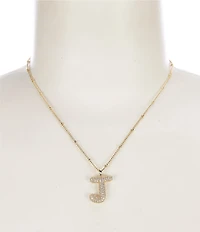 Anna & Ava Waterproof Bubble Initial Letter Short Pendant Necklace