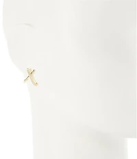 Anna & Ava Waterproof Cubic Zirconia Bar Stud Earrings