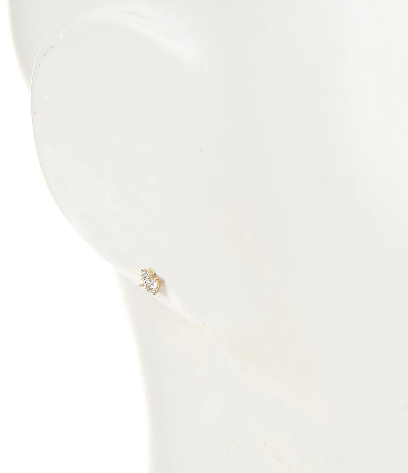 Anna & Ava Waterproof CZ Stones Stud & Hoop Earring Set