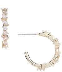 Anna & Ava Waterproof Delicate Cubic Zirconia Stone Hoop Earrings