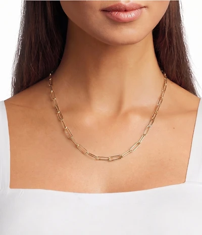 Anna & Ava Waterproof Delicate Paperclip Chain Necklace