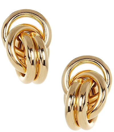 Anna & Ava Waterproof Interlock Link Drop Earrings