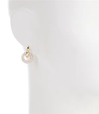 Anna & Ava Waterproof Metal And Pave Link Drop Earrings