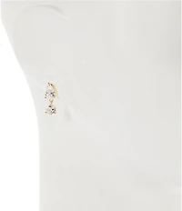 Anna & Ava Waterproof Mismatched Cubic Zirconia Stone Drop Earrings