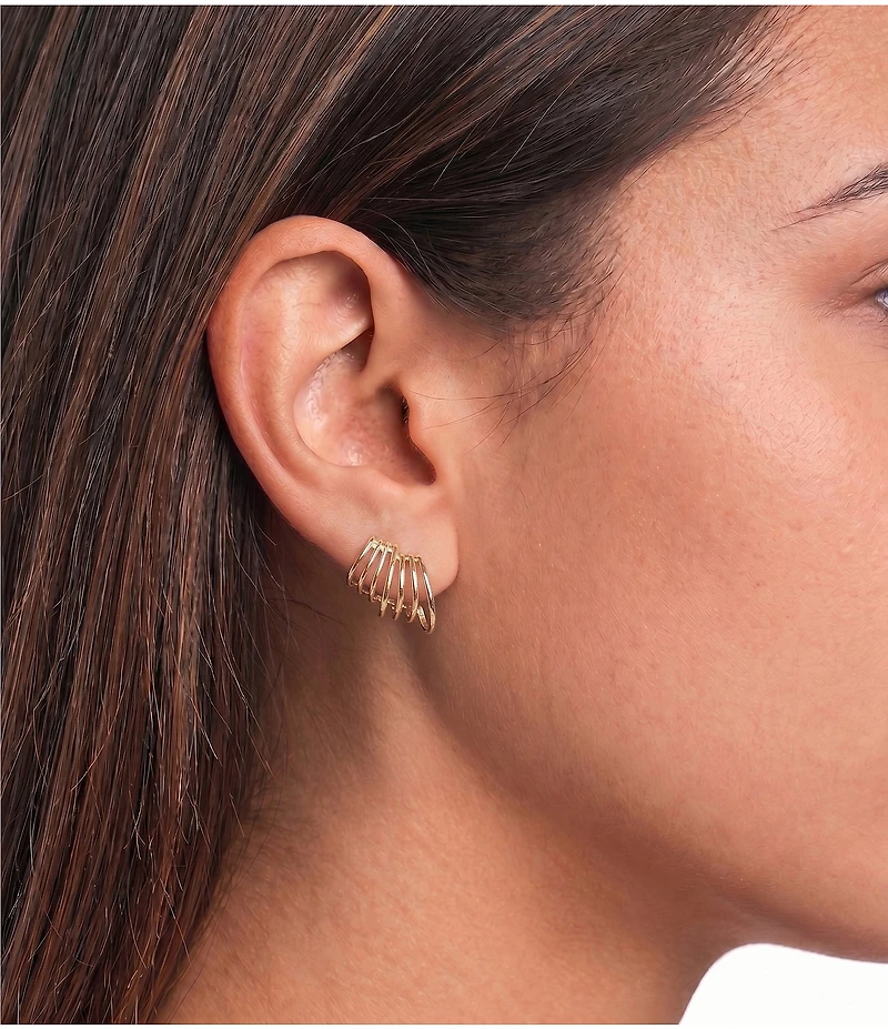 Anna & Ava Waterproof Multi Huggie Hoop Earrings