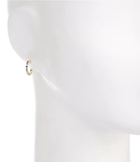 Anna & Ava Waterproof Pave Hoop Earring Set