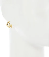 Anna & Ava Waterproof Studded Hoop Earrings