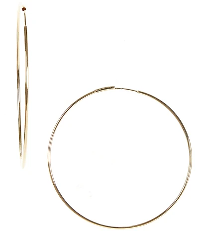 Anna & Ava Waterproof Thin Large Hoop Earrings