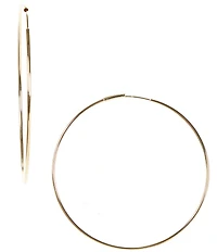 Anna & Ava Waterproof Thin Large Hoop Earrings