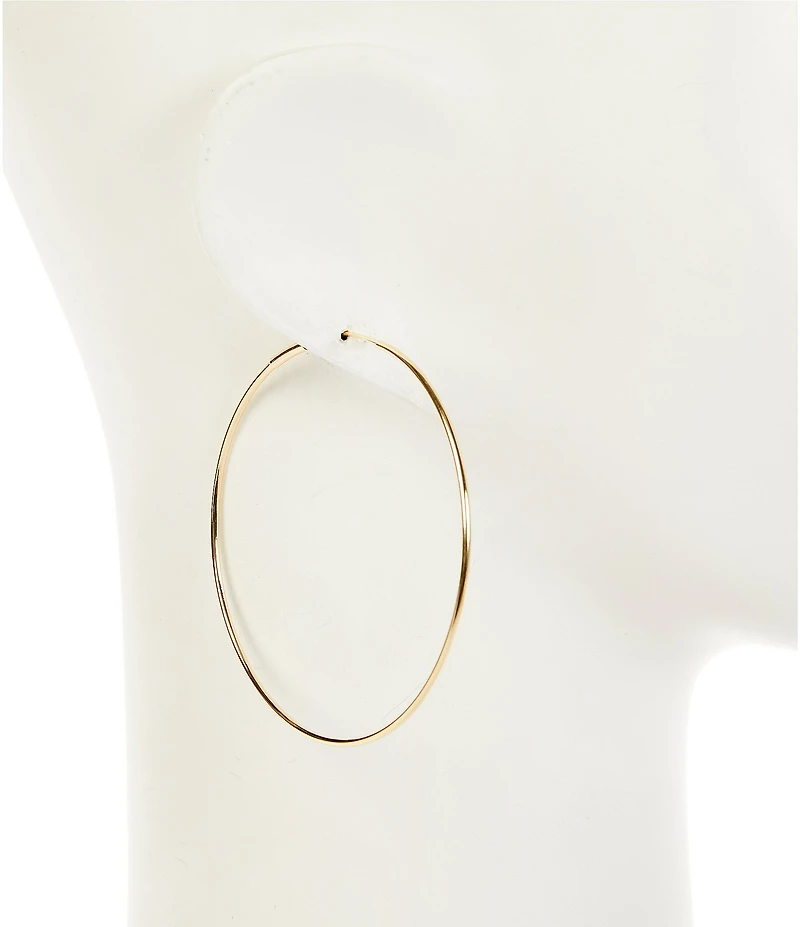 Anna & Ava Waterproof Thin Large Hoop Earrings