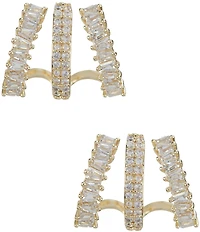 Anna & Ava Waterproof Triple Hoop Earrings with Cubic Zirconia Stones
