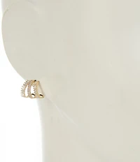 Anna & Ava Waterproof Triple Hoop Earrings with Cubic Zirconia Stones