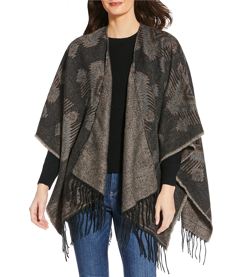 Anna & Ava Western Feathersoft Fringe Ruana