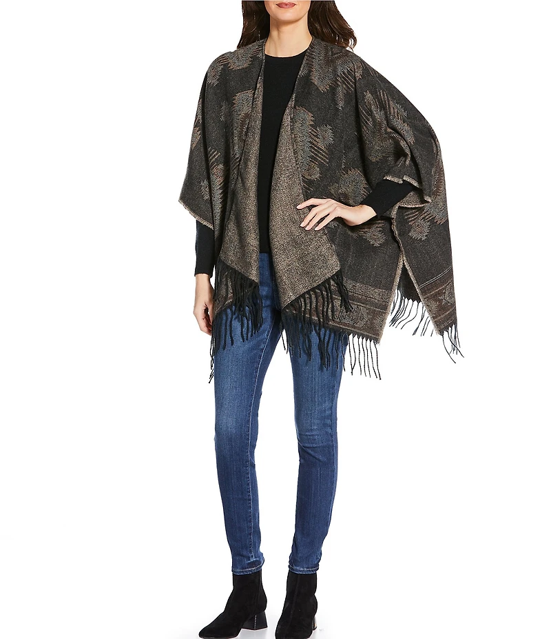 Anna & Ava Western Feathersoft Fringe Ruana