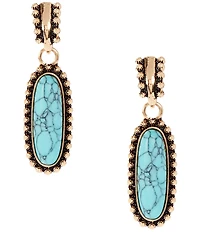 Anna & Ava Western Semi Precious Stone Drop Earrings