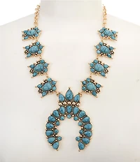 Anna & Ava Western Squash Blossom Statement Necklace