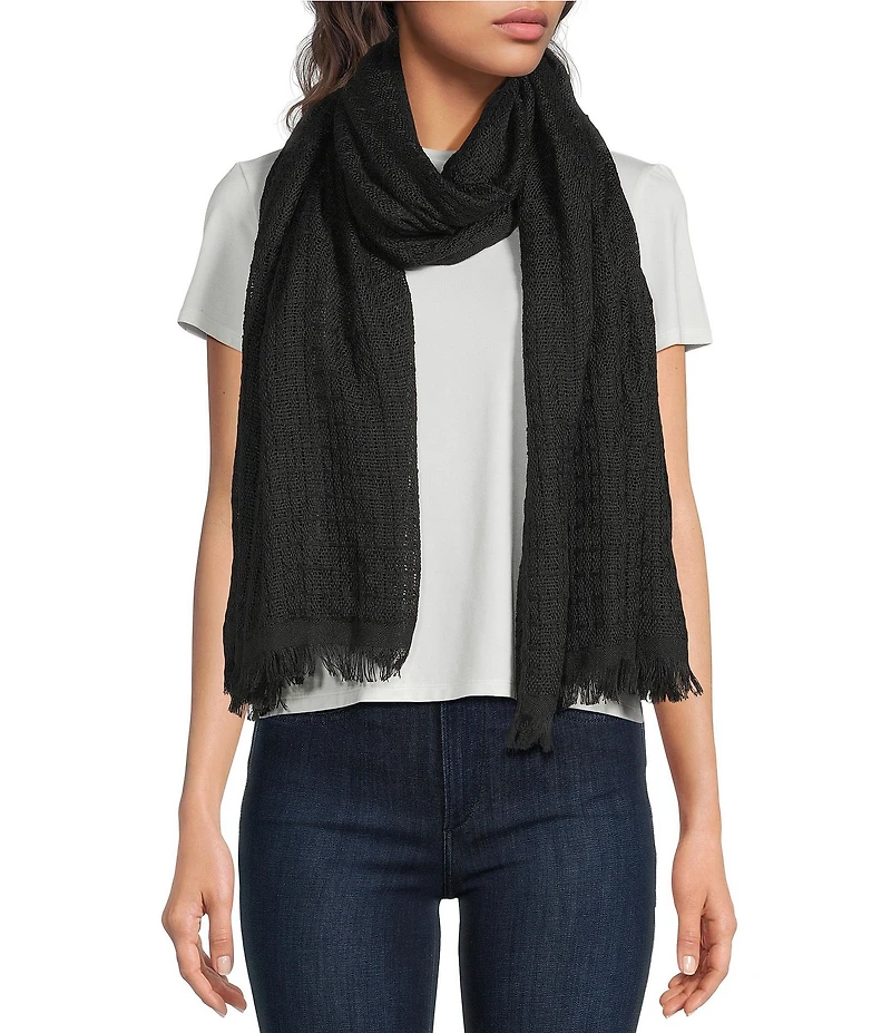 Anna & Ava Windowpane Scarf Wrap