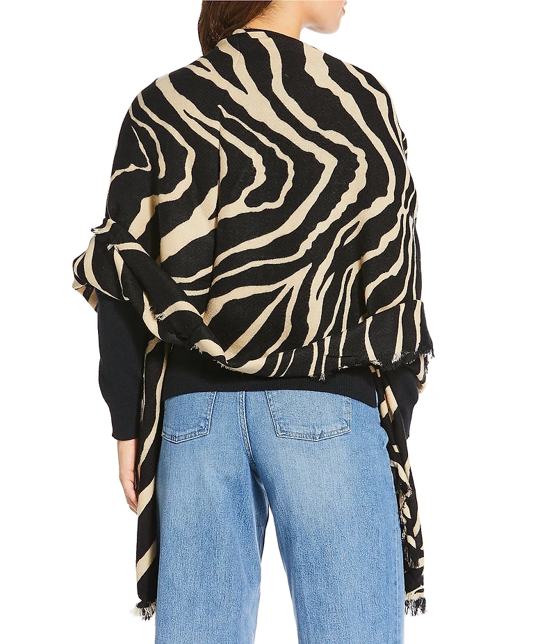 Anna & Ava Zebra Print Scarf