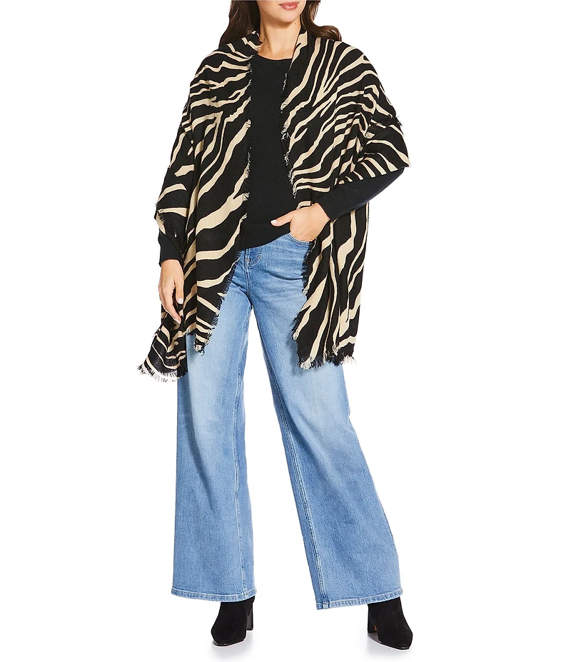 Anna & Ava Zebra Print Scarf