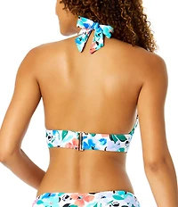 Anne Cole Fiore Marilyn V-Neck Halter Swim Top