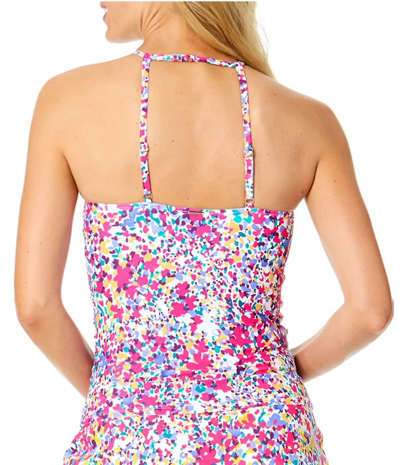 Anne Cole Villa Vera High Neck Tankini Swim Top