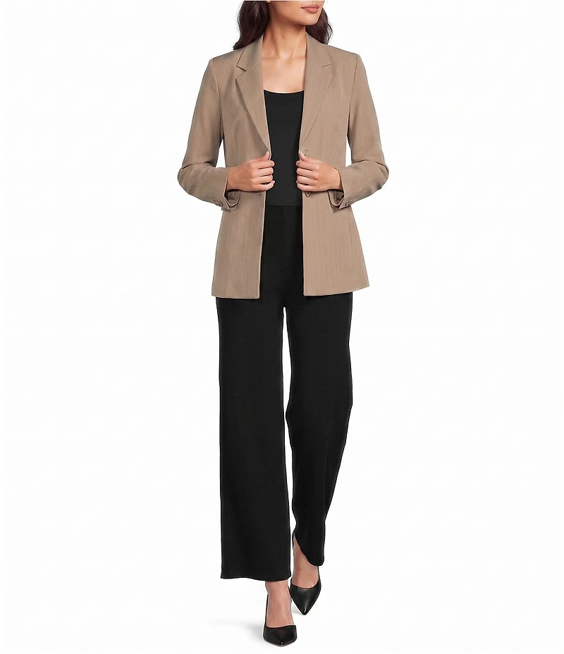 Anne Klein 2 Button Pinstripe Jacket