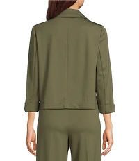 Anne Klein Bedford Stretch Drapey Short Trench