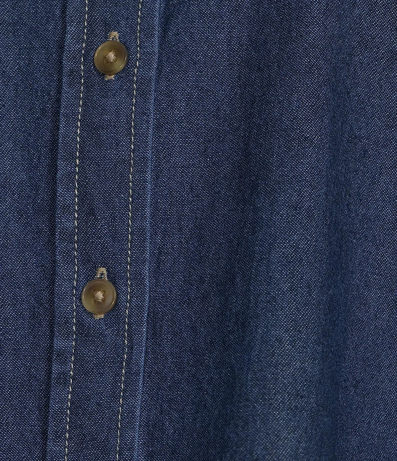 Anne Klein Chambray Button Front Blouse