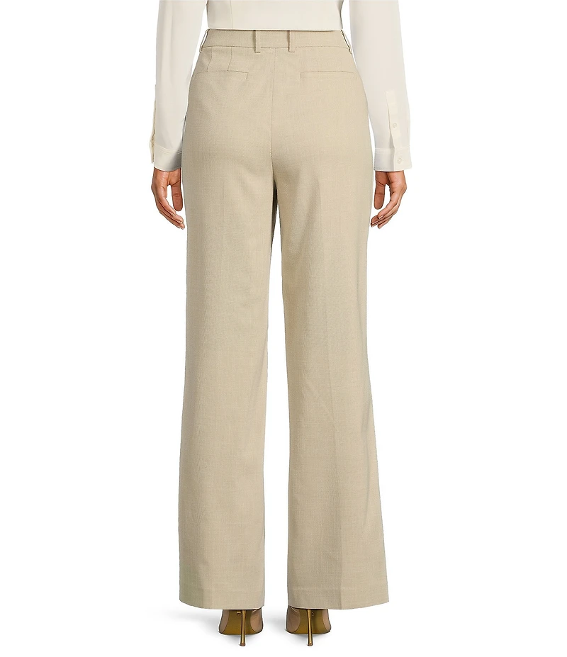 Anne Klein Crossdye Fly Front Slash Pocket Trousers